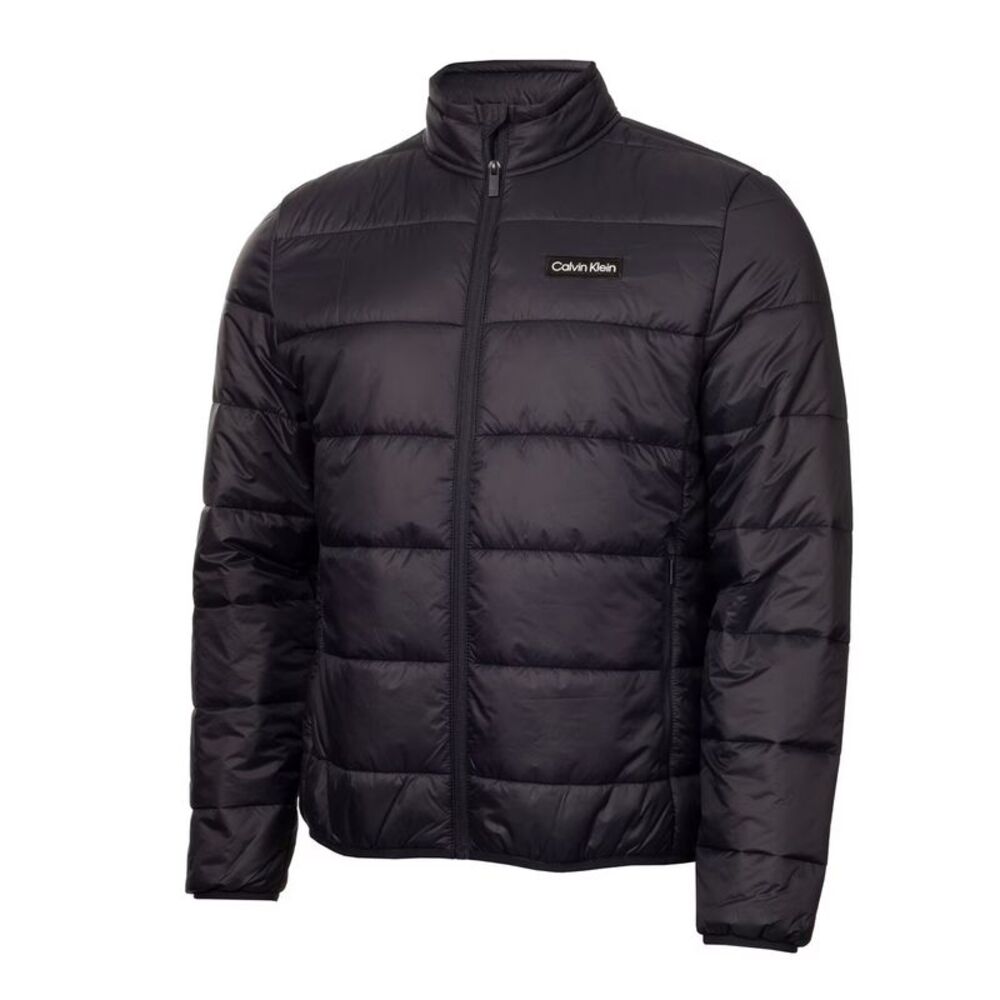 Calvin Klein Mens Performance Lightweight Puffer Jacket / Gray